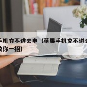 苹果手机充不进去电（苹果手机充不进去电怎么办教你一招）