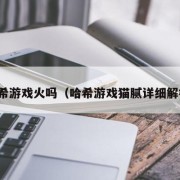 哈希游戏火吗（哈希游戏猫腻详细解析）